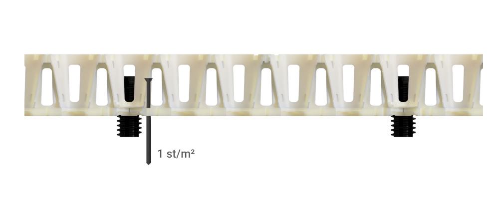 Securing CircoFloor to the substrate