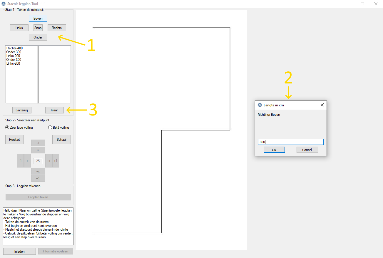 Staenis legplan Tool