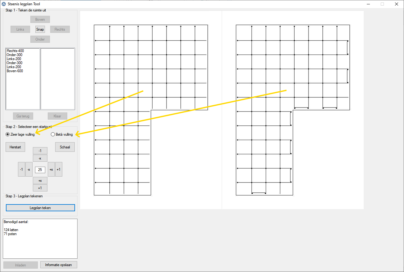 Staenis legplan Tool